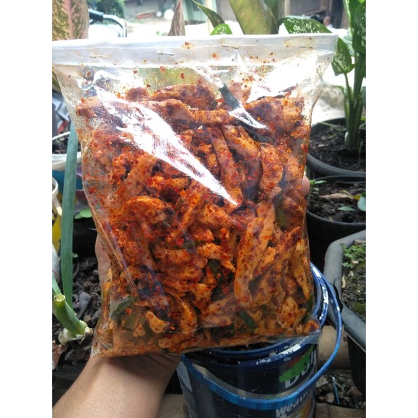basreng setik cemilan pedas kriuk gurih aroma daun jeruk isi 100grm-1