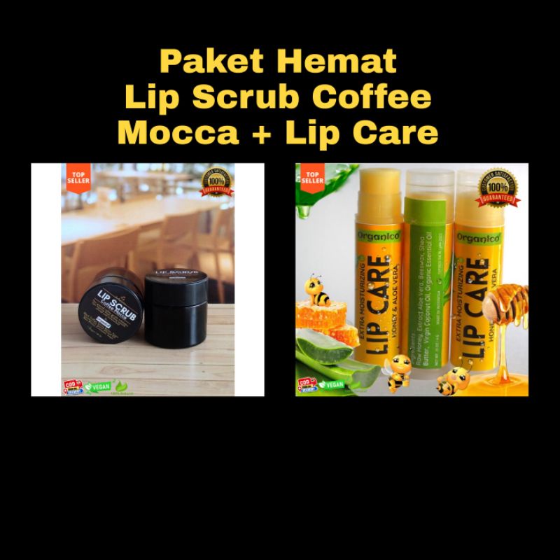 Paket Hemat Lip Scrub dan Lip Care