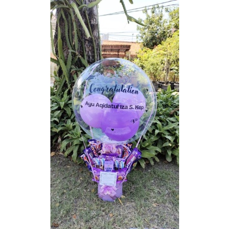BUCKET BALLON Wisuda/ BUCKET GRADUATION/ BUCKET BIRTHDAY Buket Ballon Buket Snack  Snack Tower Buket