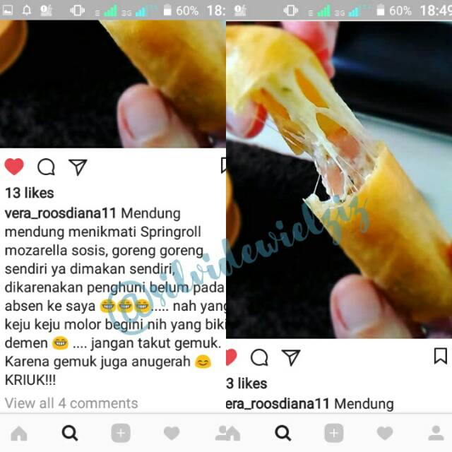 

Rolls Mozarella melt