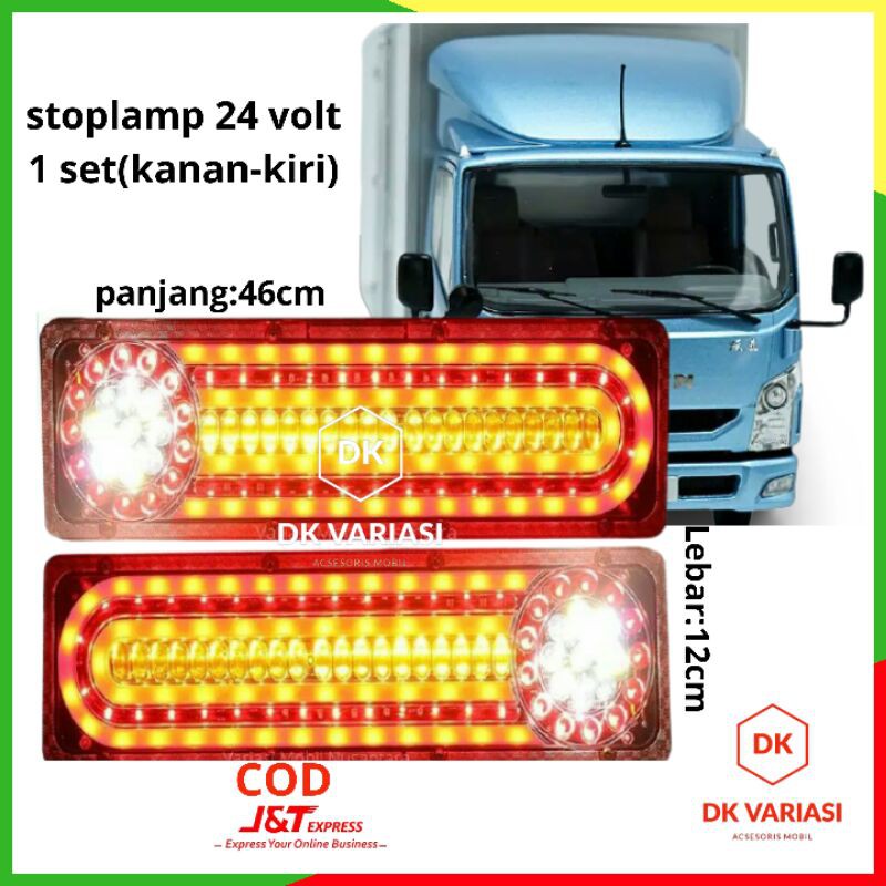 Lampu stop lamp stoplamp mobil truk variasi 24volt