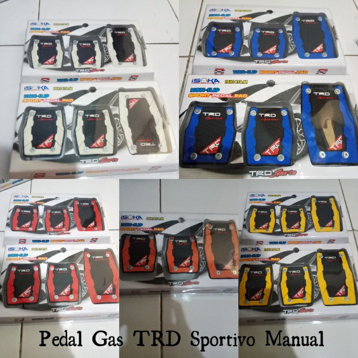 PEDAL GAS MOBIL ANTI SLIP TRD / PELAPIS PEDAL GAS MANUAL TRD SPORTIVO RECING