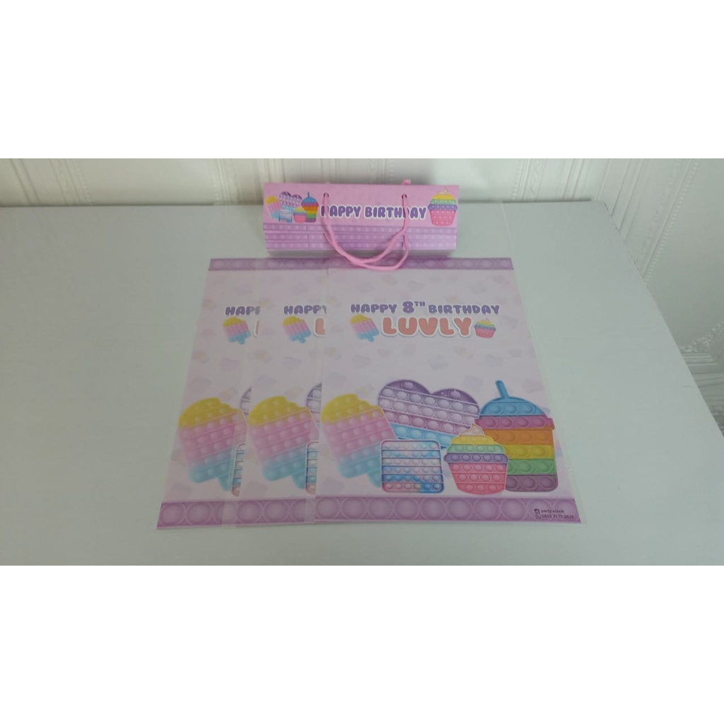 plastik snack pop it / kantong bingkisan snack pop it / plastik bingkisan snack pop it