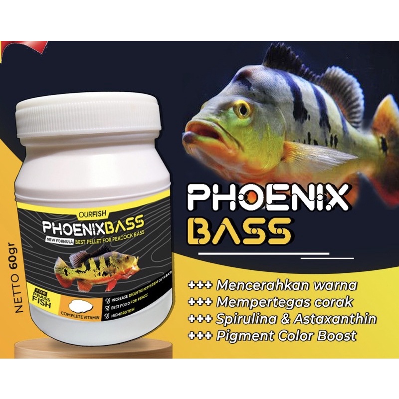 Pakan Ikan Hias Khusus Peacock Bass Merk PHOENIX BASS