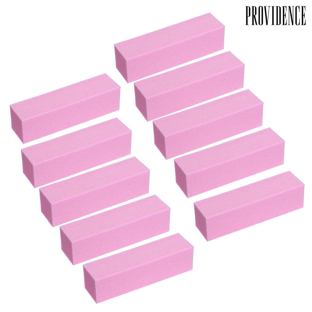 10 Pcs / Set Blok Pengamplasan File Buffer 4 Sisi Multifungsi Anti Abrasion Ringan Untuk Manicure Pedicure