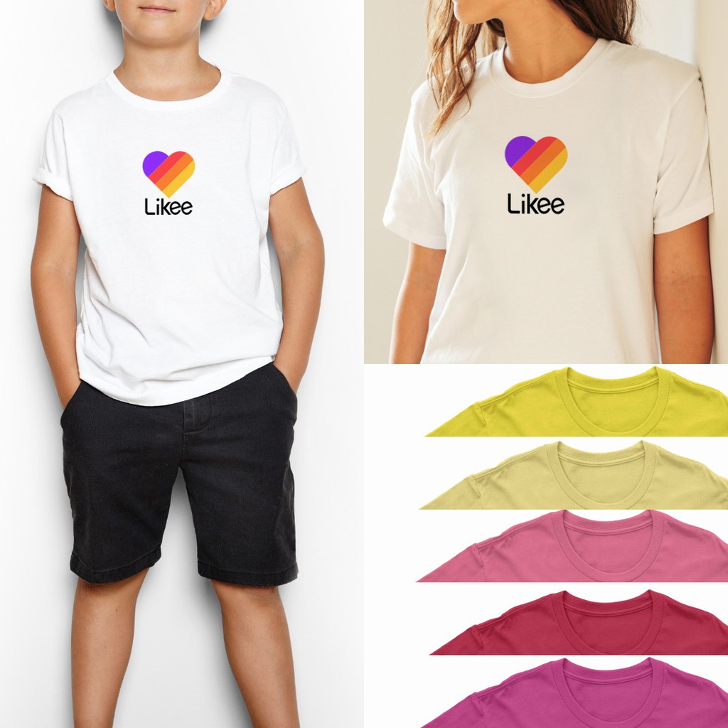 Baju anak / Dewasa - Baju cewek / Kaos cowok (UNISEX) - Koas Likee / Baju kaos Like