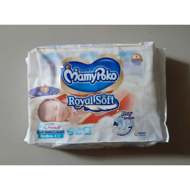 Pampers mamypoko royal soft newborn isi 4/mamypoko royal soft nb4/mamypoko nb4/mamypoko royal soft n