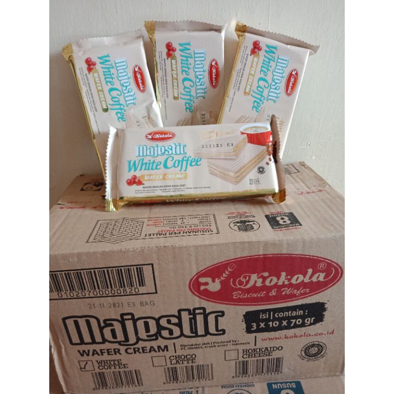 

Majestic Wafer White Coffea 70 gr