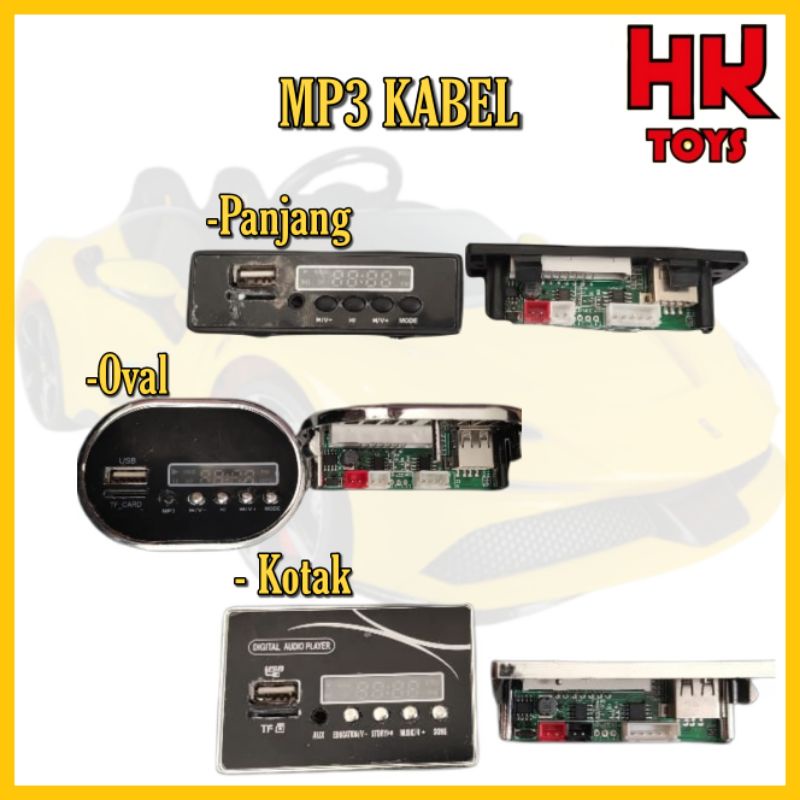 Mp3 USB Mobil Mainan Aki Anak Pliko Musik Music Colokan USB