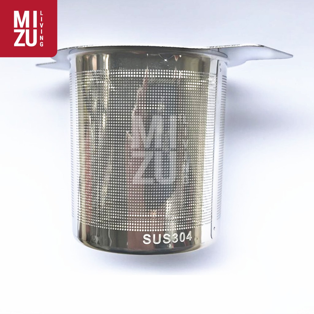 TEA Strainer + Tutup Saringan Teh Penyeduh Teh Stainless Steel Metal Filter