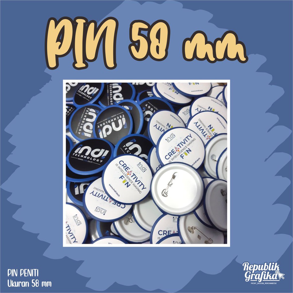 PIN PENITI - 58 MM - CUSTOM - PRE ORDER