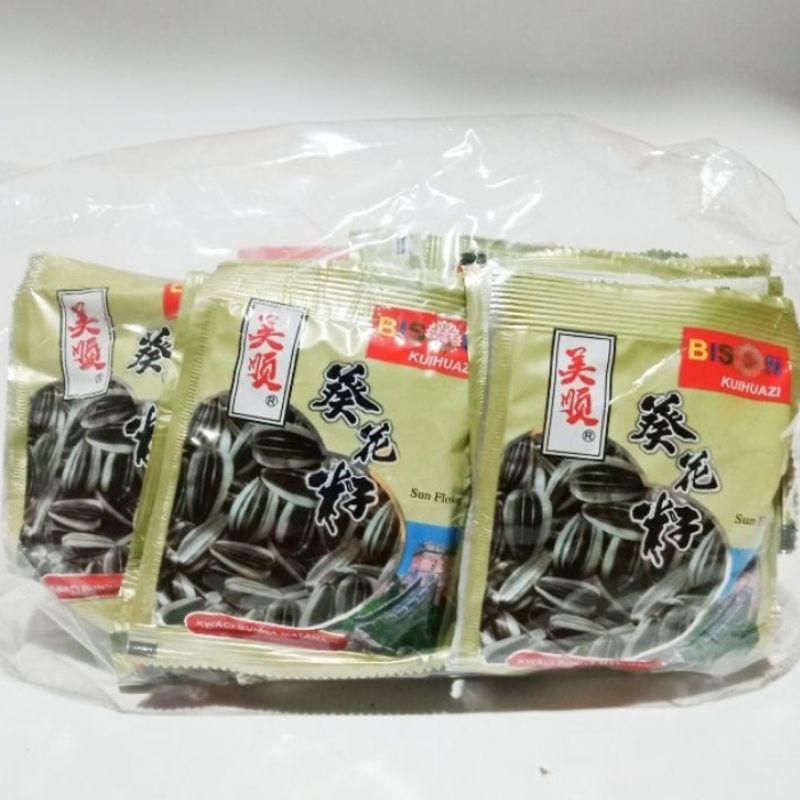 

Bison Kuaci Kwaci Bunga Matahari Bison isi [ 20 x12 Gr]