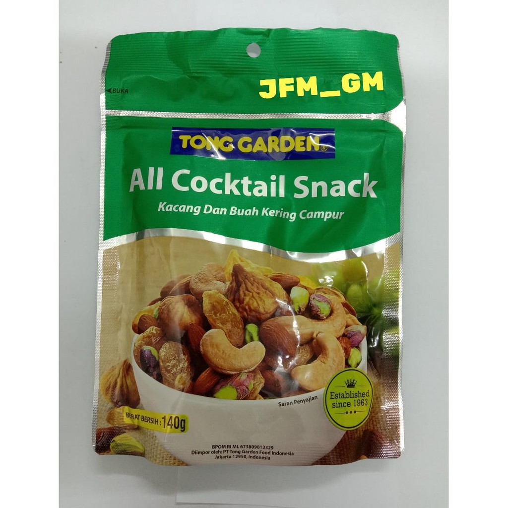 

TONG GARDEN ALL COCKTAILS SNACK 140GR