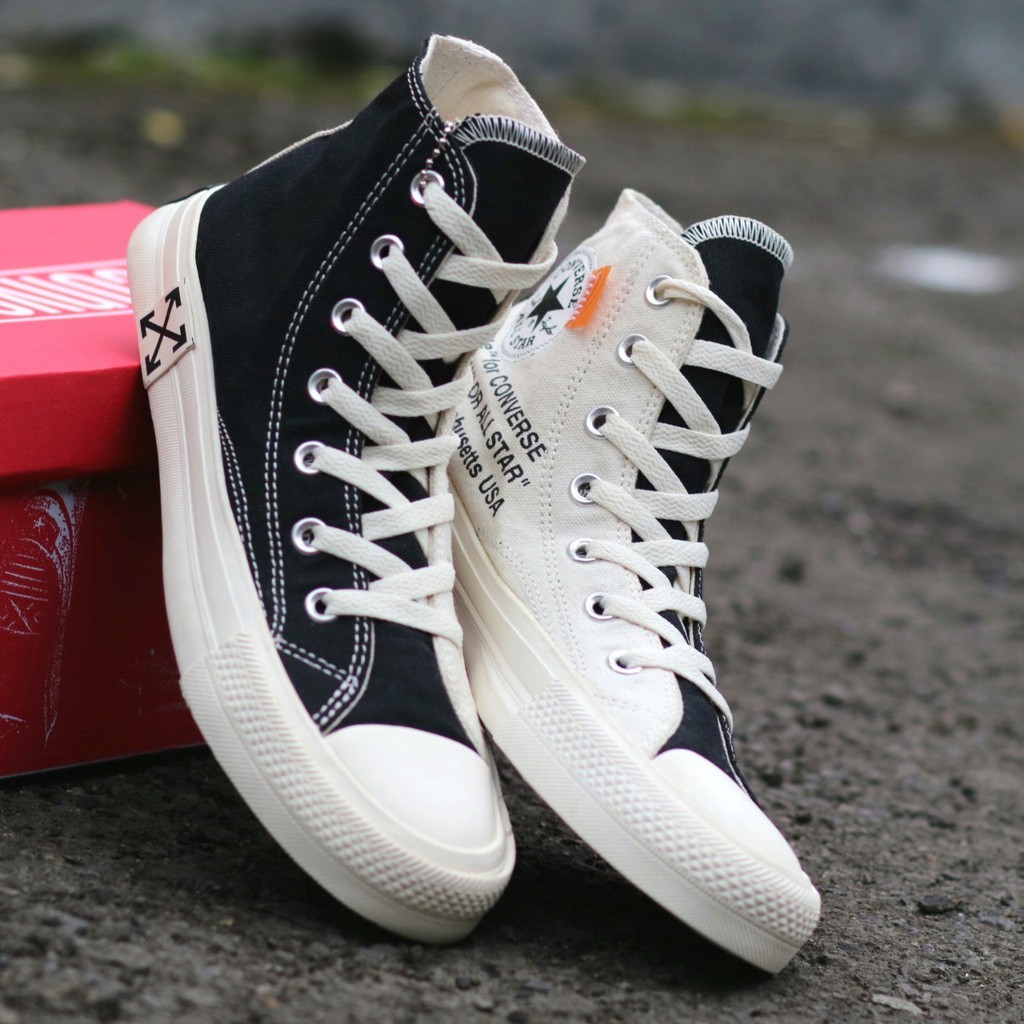 Converse_70s Off White Hi All Star Chuck Taylor High Sneakers Pria Casual Impor Quality