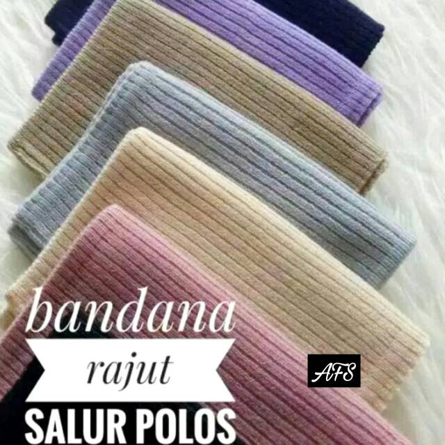 Bandana Hijab Ciput Hijab Premium RAJUT SALUR  Ciput Bandana Kerudung Anti Pusing