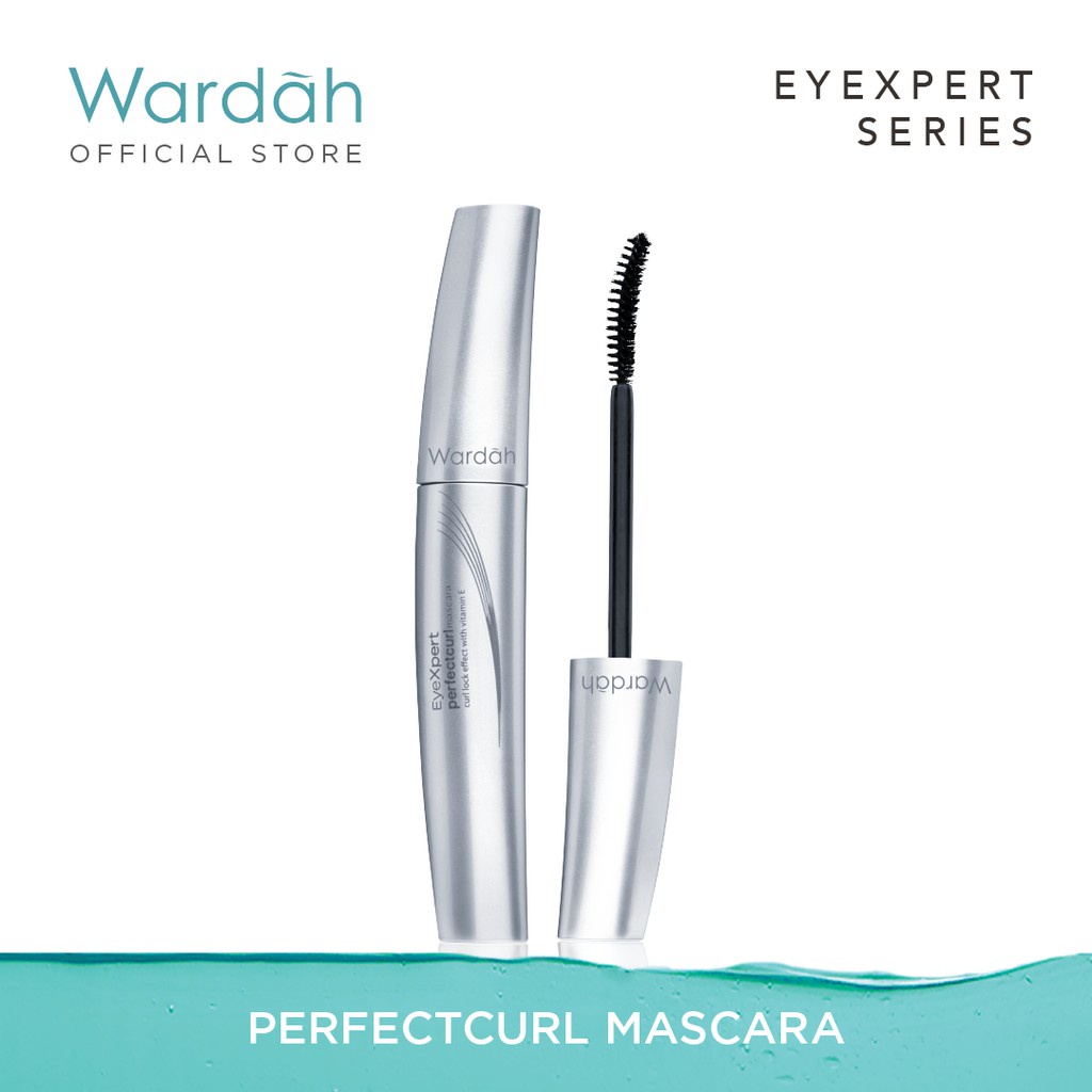 WARDAH EYEXPERT Series - Aqua Lash Mascara,6 gr/Perfectcurl Mascara,7gr (GROSIR)