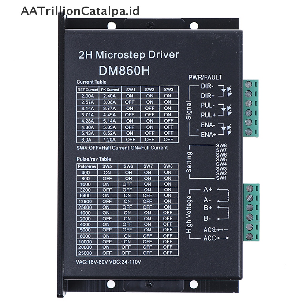 Stepper motor driver cintroller DM860 microstep brushless DC stepper