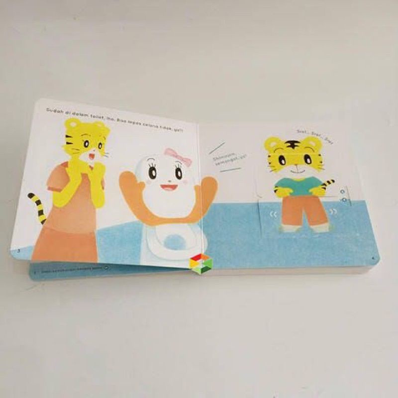 Soundbook Si Toilet Bicara Shimajiro / Buku Toilet Training / Buku Potty Training