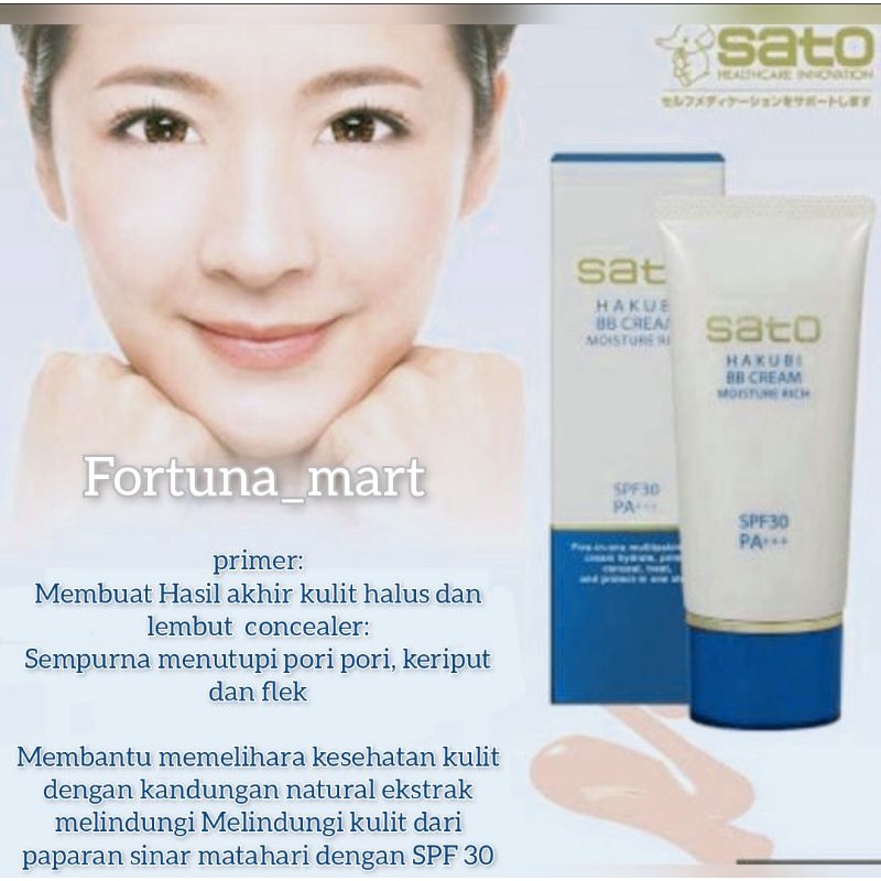HAKUBI BB CREAM MOISTURE RICH 40gr [ UNTUK KERUTAN & FLEK HITAM ]