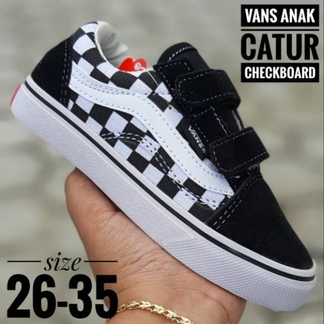 TERMURAH ! Sepatu vans anak kids GRATIS BOX VANS