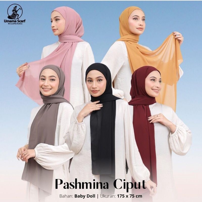 UMAMA SCARF HIJAB PASMINA CIPUT / PASMINA INNER BISA COD