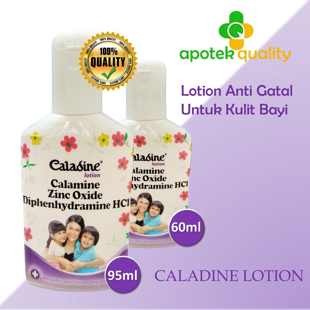 Caladine Lotion 60Ml &amp; 95Ml / Bedak Cair / Bedak Antiseptik / Bedak Gatal &amp; Alergi