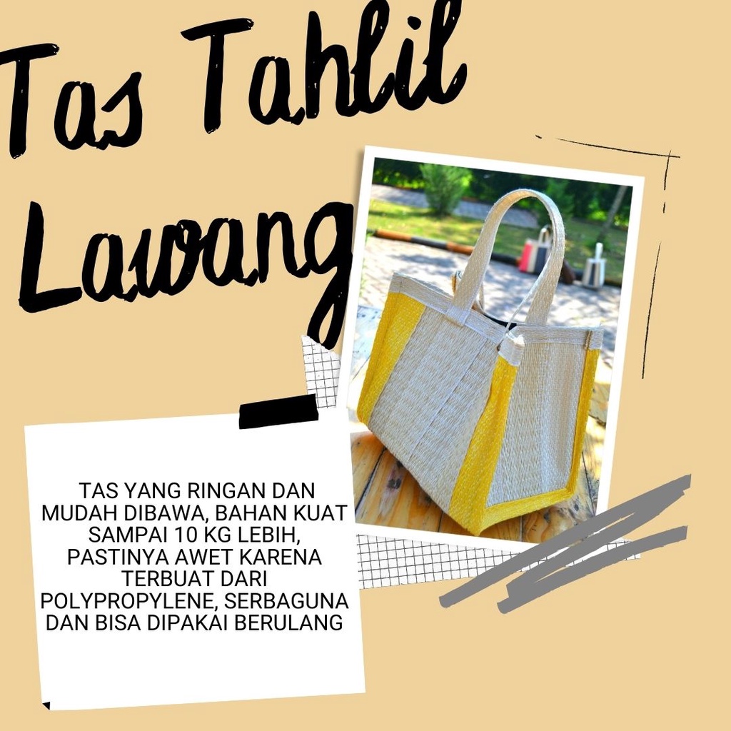 Lebih Kuat, Tas Belanja, Tas Hajatan, Webbing Bag, Tas Belanja Malang Ukuran Besar