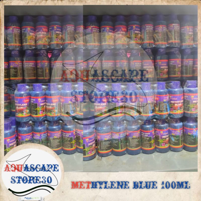 methylene blue 100ml / methylene blue / methylene / obat biru / obat ikan