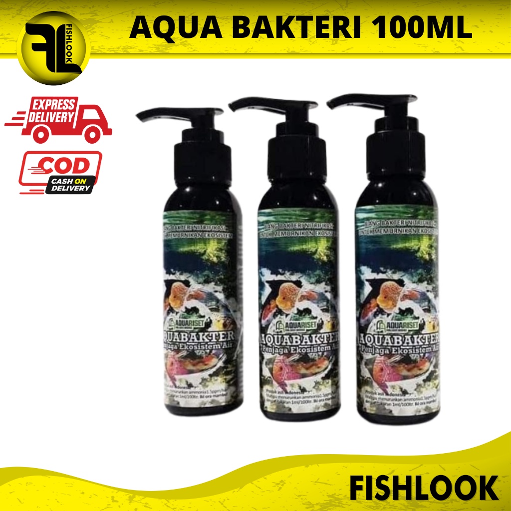 AquaBakter 100 ml 250ml - Bakteri Cair Aquarium / Kolam - Liquid Bacteria