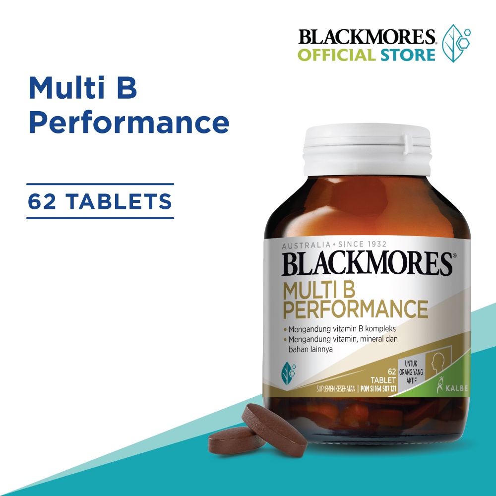 Jual Blackmores Multi B Performance 1 Tablet Sehari Isi 62 Tablet ...