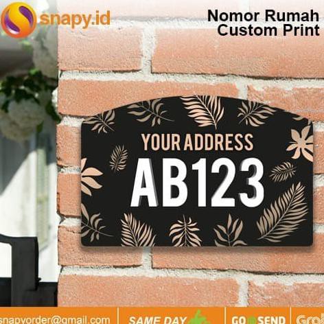 

Hot Item Nomor Rumah Custom Akrilik Acrylic - Model 04 *
