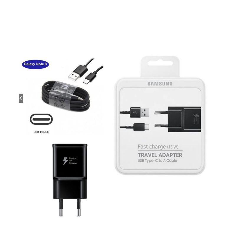 Charger Samsung A50 A50s A51 USB Type C Fast Charging 15W EP-TA200 Original-0
