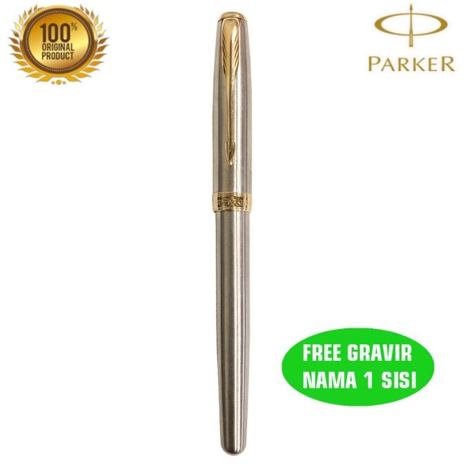 

Parker Sonnet Stainless Steel Gold Trim Rollerball