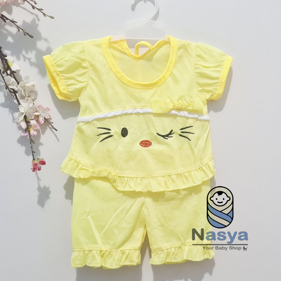 [N-100] Baju Bayi New Born Kombinasi / Setelan sehari-hari anak perempuan (0-6 bulan)