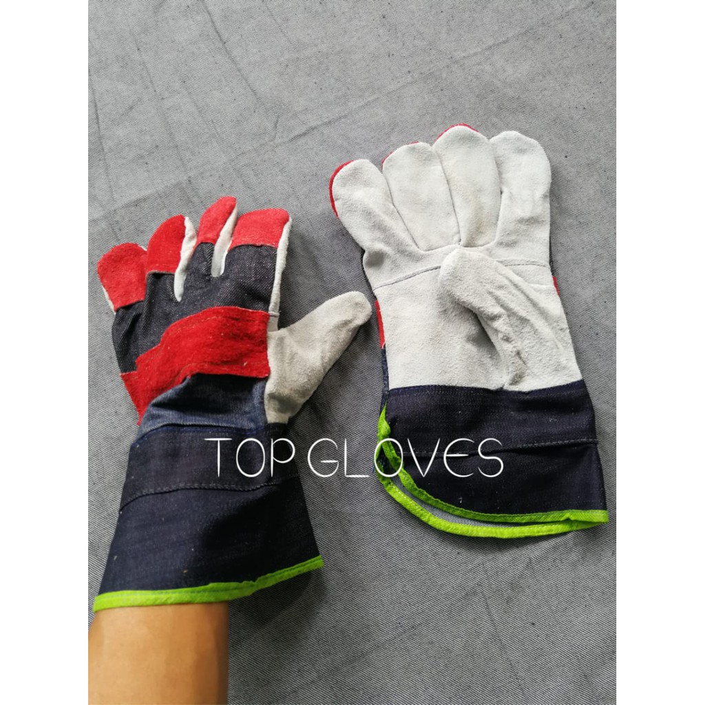 Fitter Gloves - Sarung Tangan Kulit Kombinasi Murah - Split Cowhide - Sarung Tangan Proyek