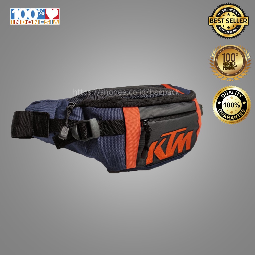 Waist Bag KTM Baepack / Tas Pinggang Pria / Tas Selempang Pria / Tas Cowok / Weistbag