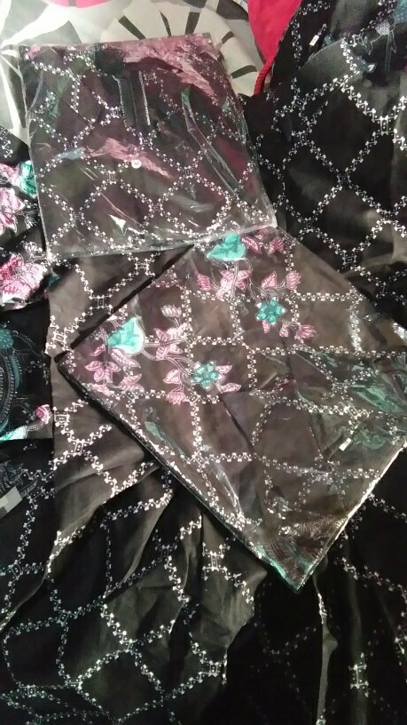 Batik Couple Keluarga Sania Ruffle Ori Ndoro Jowi Dnt Motif Jaring