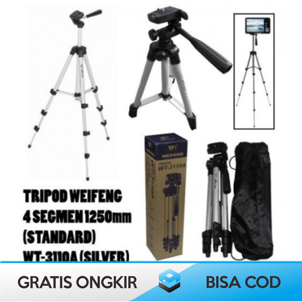 TRIPOD KAMERA WEIFENG 3110 1 METER UNIVERSAL DENGAN HOLDER U ORIGINAL