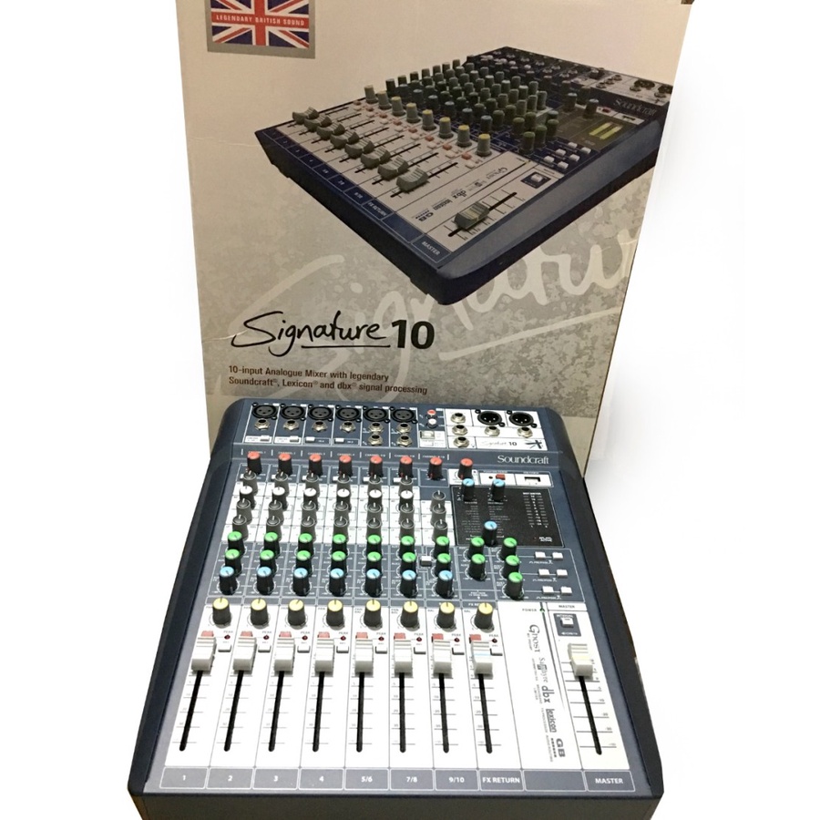 mixer audio soundcraft soncraft signature10 signature 10 10CH USB