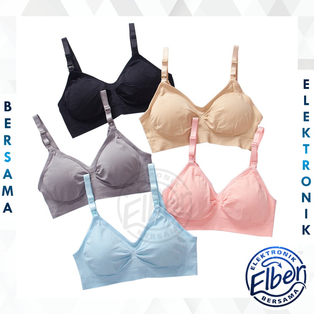 ELBER BRA1208 BRA BH TANPA  KAWAT PUSH UP MURAH PAKAIAN  