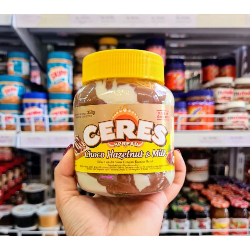 

CERES CHOCO HAZELNUT MILK SPREAD 350GR SELAI COKLAT SUSU KACANG HAZELNUT
