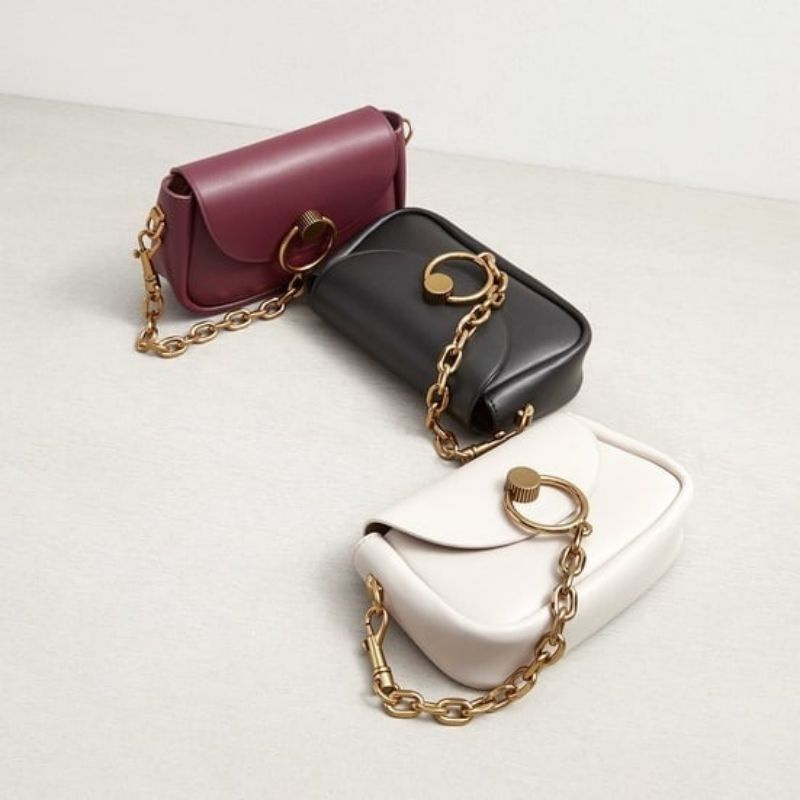 CK Chunky Chain-Link Crossbody Bag