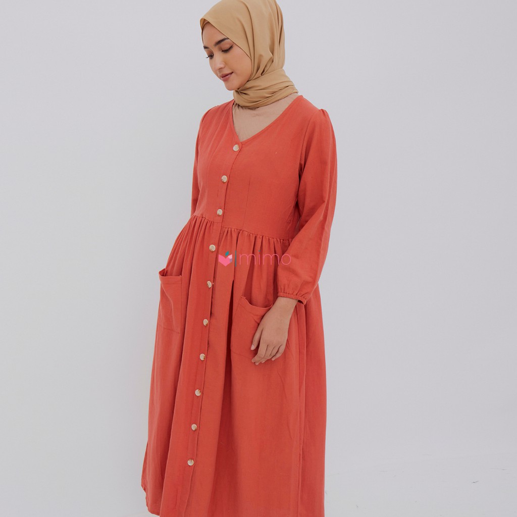 Long Button Dress