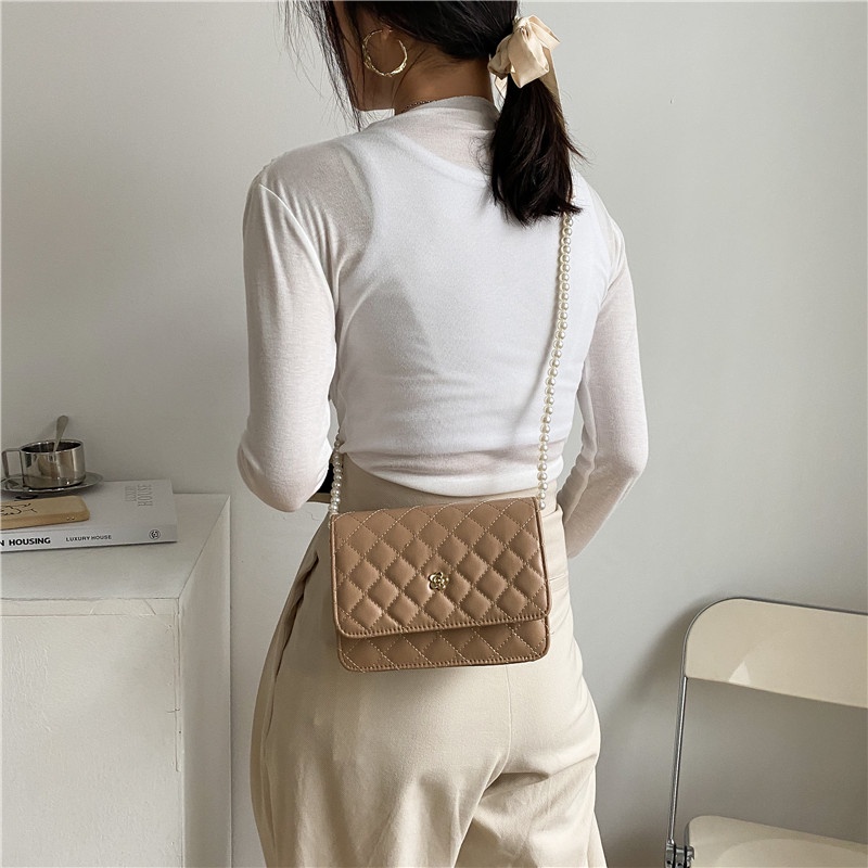 TASHAPPY GT1797 Tas SELEMPANG Rantai Mutiara Elegant Wanita Kekinian Terbaru model korea supplier tas import