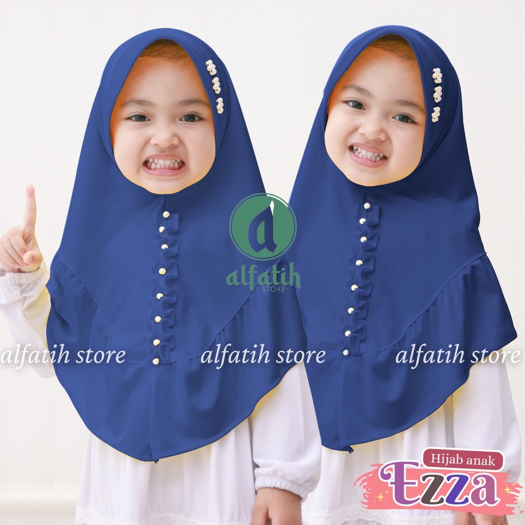 ALFATIHSTORE / JILBAB ANAK EZZA KRIWIL MUTIARA  /HIJAB ANAK TERLARIS TERMURAH/IANAH