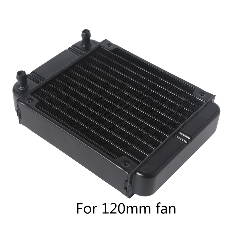 Bt Multiport G1/4Benang Radiator Aluminium 120mm Untuk Sistem Pendingin Air Komputer