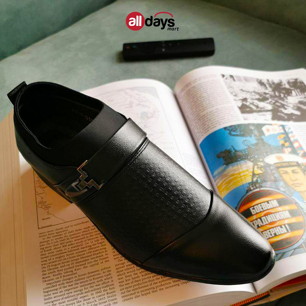 Alldays ~  Sepatu Pantofel Slip On Kulit Formal Pria 7-010 Size 38-48