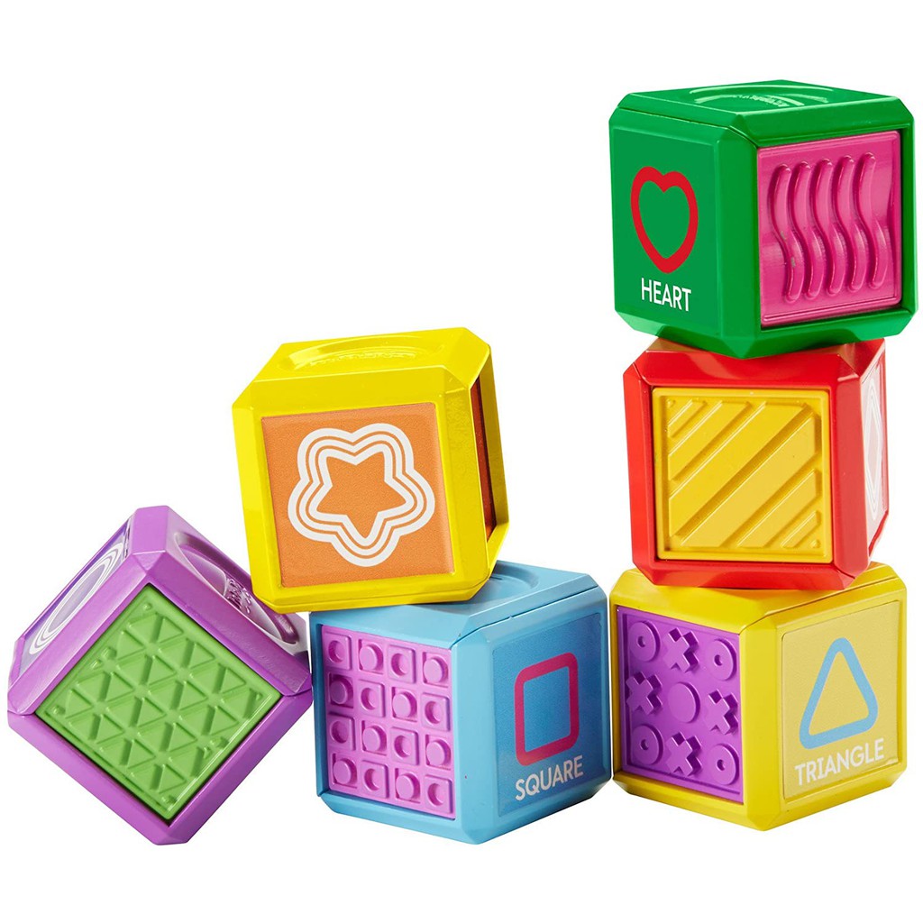 ORI FISHER PRICE Mainan Bayi Balok Sensori First Words Shape Blocks - Mainan Bayi Balok Pengenalan Nama / Bentuk fisher price Block Colour Mainan Sensori Halus sensorik Fisherprice