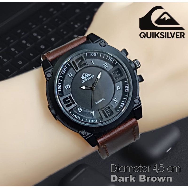 JAM TANGAN PRIA KULIT KALEP QUICKSILVER