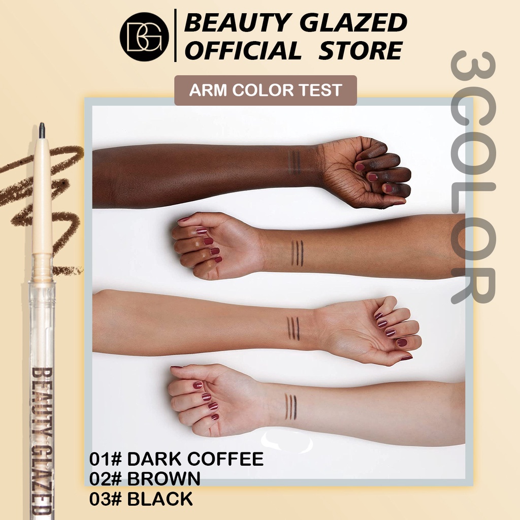 Beauty Glazed Eyebrow Pencil Softly Very Fine Eyebrow Pencil Beauty Glazed Pensil Alis Beauty Glazed Eyebrow Waterproof